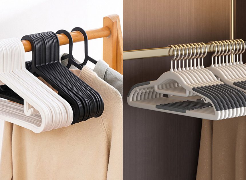 衣架的選物哲學：植絨、塑料、實木與鋁合金，哪種最能延長衣物壽命？